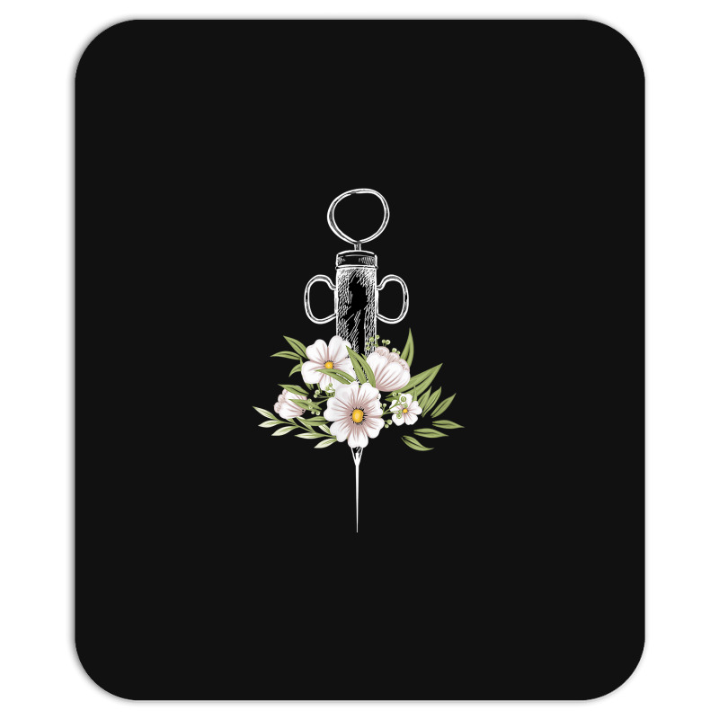 Phlebotomist Life Injection Phlebotomy Flowers Syringe Mousepad | Artistshot