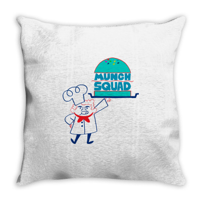 Munch Squad Throw Pillow Designed By Pinkanzee