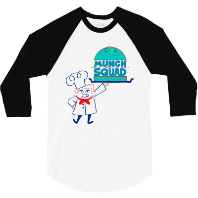 Munch Squad 3/4 Sleeve Shirt Designed By Pinkanzee