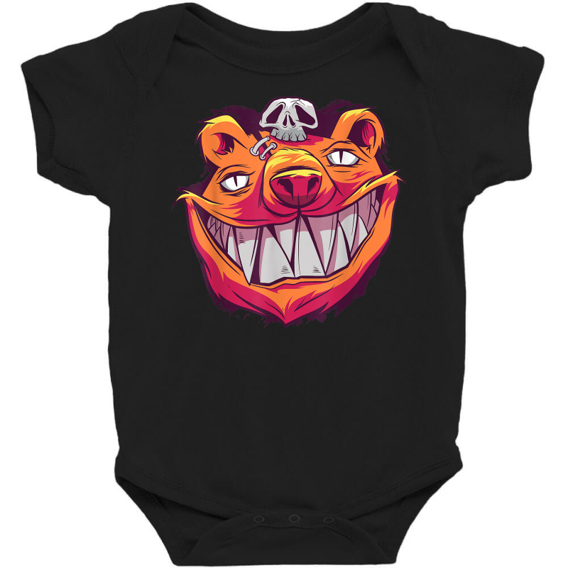 Skull Party Costume Halloween Carnival Evil Bears Baby Bodysuit | Artistshot