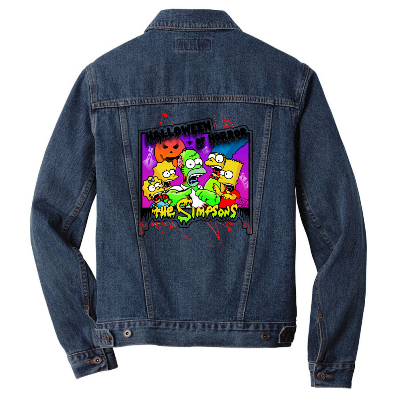 Halloween Simpson Men Denim Jacket by Yeni | Artistshot