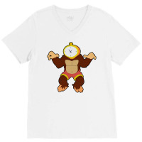 Doctor Zone And Time Ape V-neck Tee | Artistshot