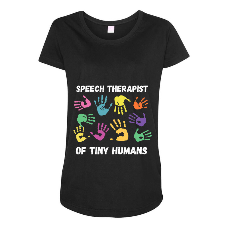 Slp Speech Language Pathology Therapist Maternity Scoop Neck T-shirt by trokeryth | Artistshot