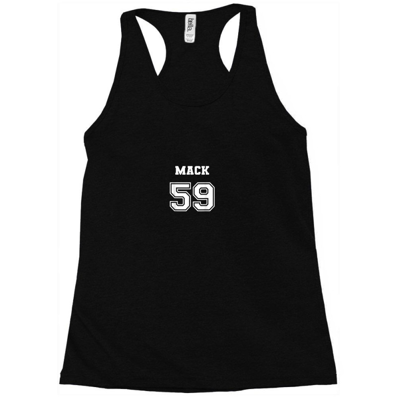 Jersey Style Mack Name Nickname 1959 59 Birthday Racerback Tank by Amenity | Artistshot