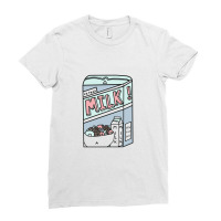 Box Cereal Milk Ladies Fitted T-shirt | Artistshot