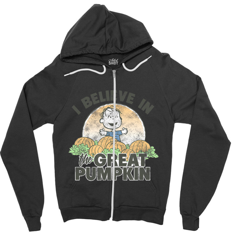 Peanuts Halloween Great Pumpkin Zipper Hoodie by Gibbons Washburn | Artistshot