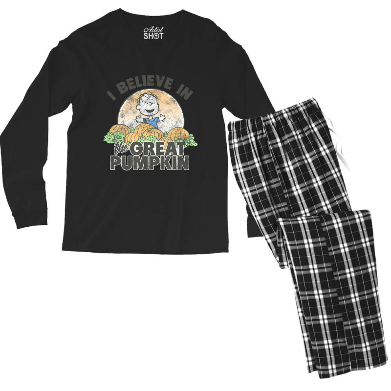 Peanuts Halloween Great Pumpkin Men's Long Sleeve Pajama Set by Gibbons Washburn | Artistshot