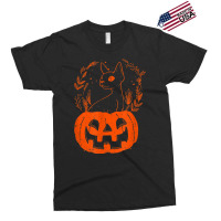 Halloween Pumpkin With Cat Halloween Party Exclusive T-shirt | Artistshot