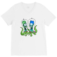 Kang Man And Kodos Sidekick V-neck Tee | Artistshot