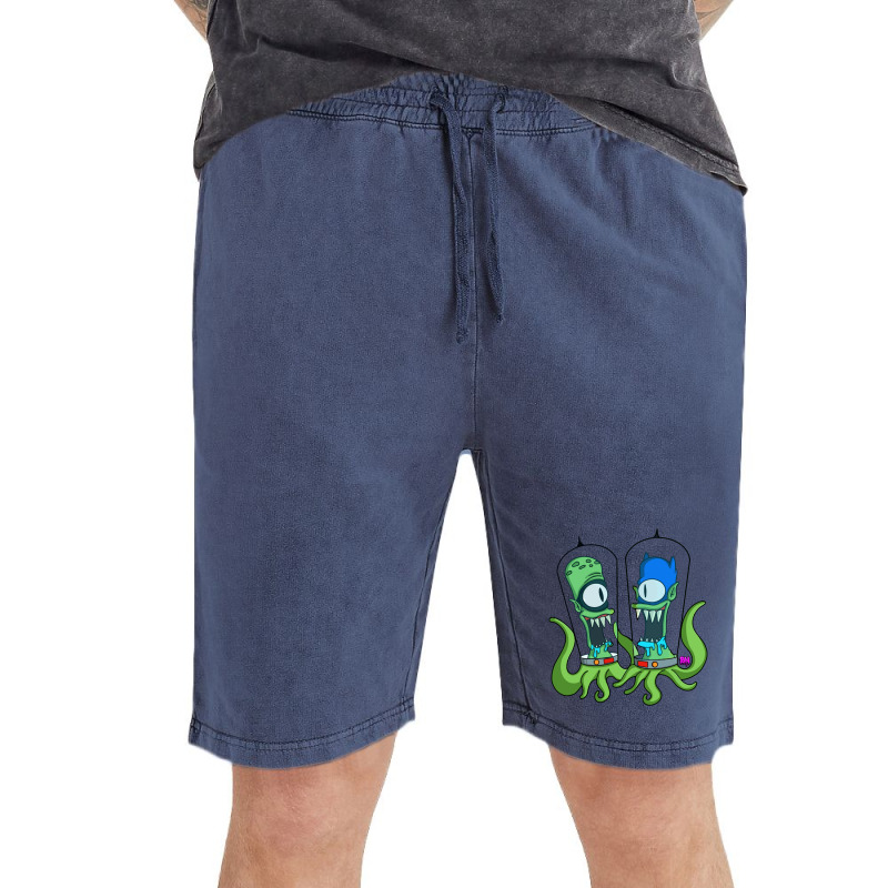 Kang Man And Kodos Sidekick Vintage Short by okviani | Artistshot