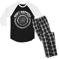 Manual Car Shift Happens Manual Gear Shift Men's 3/4 Sleeve Pajama Set | Artistshot