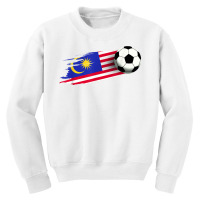 Malaysia Flag Jersey Malaysian Soccer Team Malaysian T Shirt Youth Sweatshirt | Artistshot