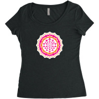 Sacred Om Mantra Buddhism Yoga Symbol Sound Of The Universe 11821571 Women's Triblend Scoop T-shirt | Artistshot