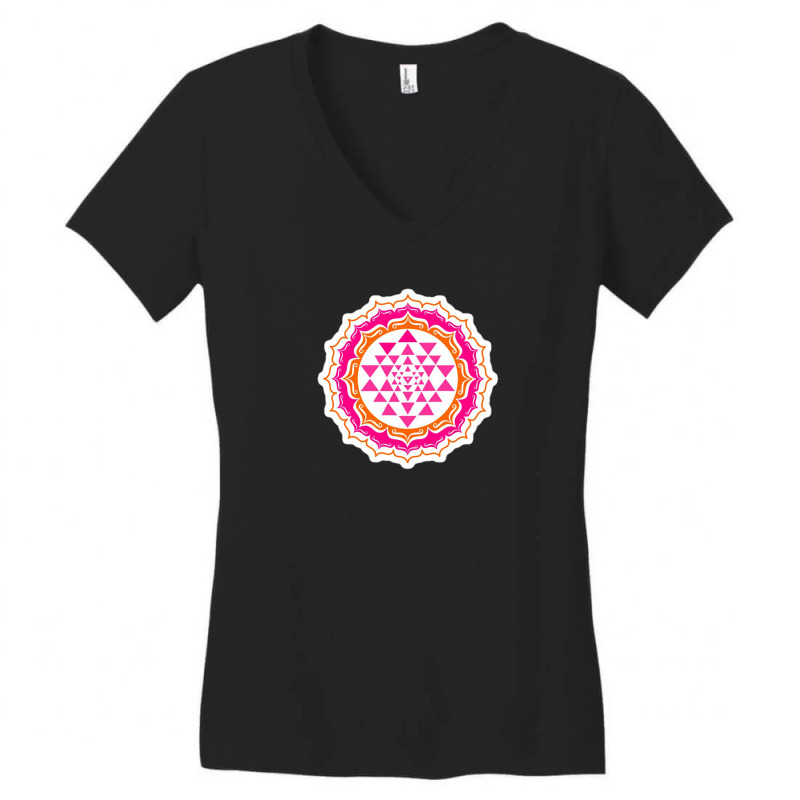 Sacred Om Mantra Buddhism Yoga Symbol Sound Of The Universe 11821571 Women's V-Neck T-Shirt by riska_art | Artistshot