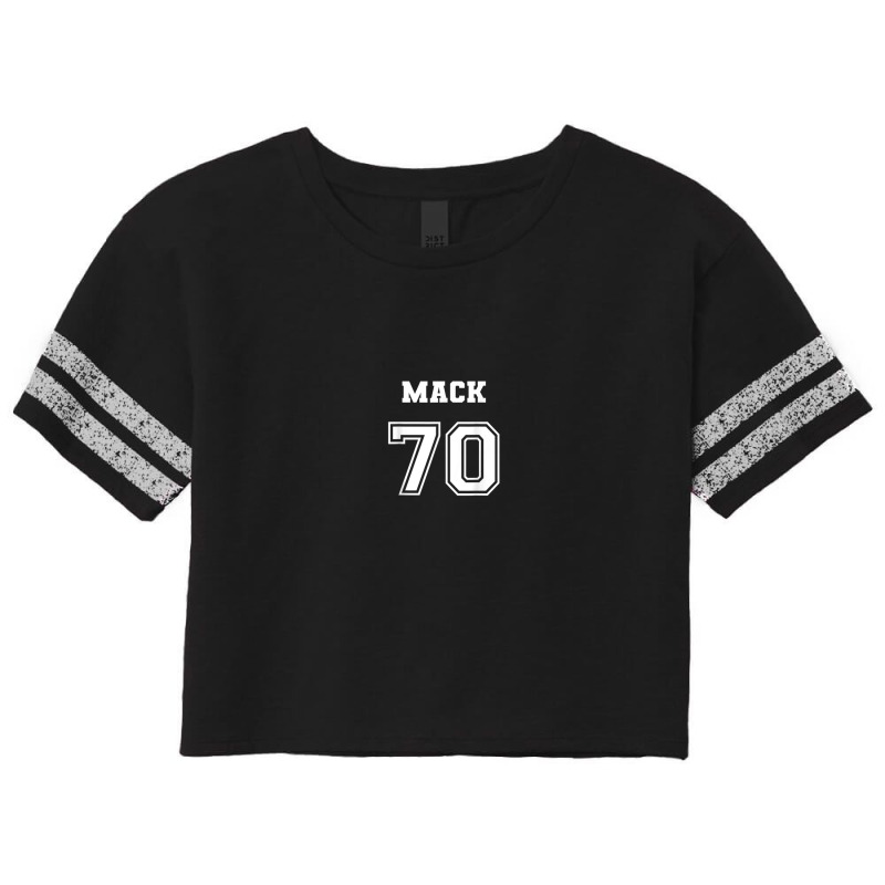 Jersey Style Mack Name Nickname 1970 70 Birthday Scorecard Crop Tee by Dapper | Artistshot