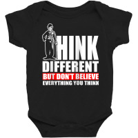 Chaplin   Think Different Raglan Baseball Tee Baby Bodysuit | Artistshot