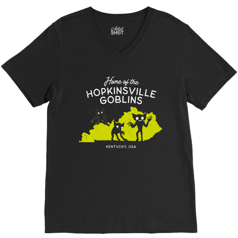 Home Of The Hopkinsville Goblins, Kentucky Usa, Home, Of The Hopkinsvi V-neck Tee | Artistshot