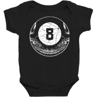 Billiard Pool Skull The Horror Eight Ball T Shirt Baby Bodysuit | Artistshot