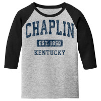 Chaplin Kentucky Ky Vintage Athletic Sports Design Youth 3/4 Sleeve | Artistshot