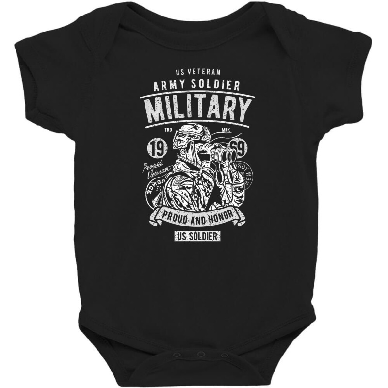 Veteran Army Soldier Military Adults, Veteran Army Soldier Military Ad Baby Bodysuit | Artistshot