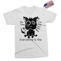 Everything Is Fine Funny Stressed Out Cat Graphic Tank Top Exclusive T-shirt | Artistshot