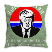 Trump Happy Fathers Day Throw Pillow | Artistshot