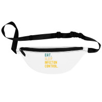 Vintage Retro Sunset Eat Sleep Infection Control T Shirt Fanny Pack | Artistshot