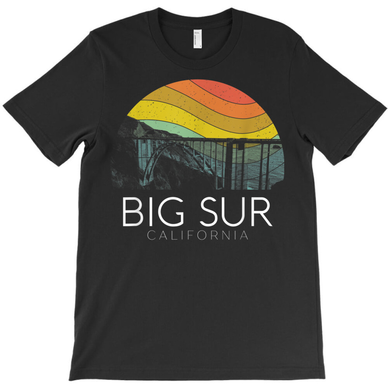 Big Sur California Beach Central Coast Retro Forest Camping T Shirt T-Shirt by genze | Artistshot