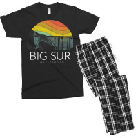 Big Sur California Beach Central Coast Retro Forest Camping T Shirt Men's T-shirt Pajama Set | Artistshot