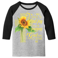 I Will Choose To Find Joy In The Journey God Sunflower Cross Youth 3/4 Sleeve | Artistshot