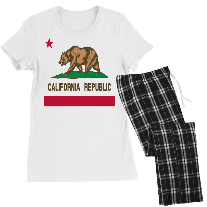 California Republic State Flag 1846 Vintage Hoodie Women's Pajamas Set by nyxexaelaewe7 | Artistshot