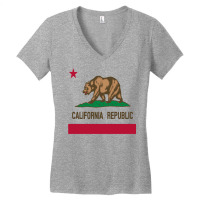 California Republic State Flag 1846 Vintage Hoodie Women's V-neck T-shirt | Artistshot