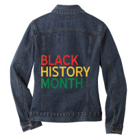 Womens Black History Month  Political African Pride  Music Vintage Ladies Denim Jacket | Artistshot