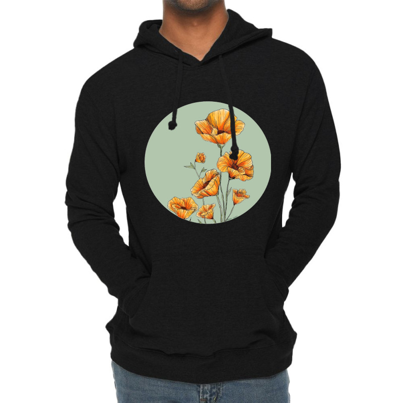 California Poppies Lightweight Hoodie | Artistshot