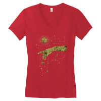 Gold Divine Hand, Celestial Magic, Stars And Space Galaxy T Shirt Women's V-neck T-shirt | Artistshot