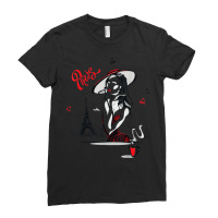 Paris Girl Ladies Fitted T-shirt | Artistshot