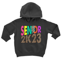 Senior 2k23 Leopard Lightning Bolt Class Of 2023 Graduation Toddler Hoodie | Artistshot