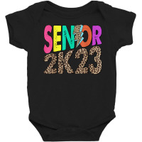 Senior 2k23 Leopard Lightning Bolt Class Of 2023 Graduation Baby Bodysuit | Artistshot