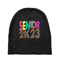 Senior 2k23 Leopard Lightning Bolt Class Of 2023 Graduation Baby Beanies | Artistshot