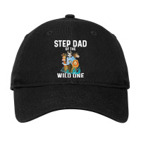 Mens Step Dad Of The Wild One Zoo Animals Ship Theme Adjustable Cap | Artistshot