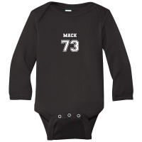 Jersey Style Mack Name Nickname 1973 73 Birthday Long Sleeve Baby Bodysuit | Artistshot