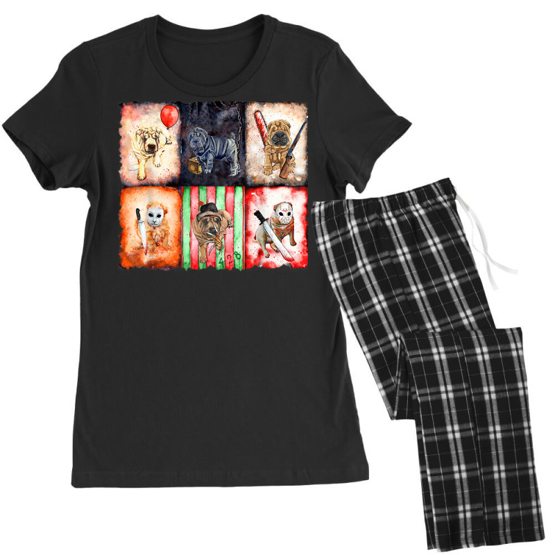 Ads Shar Pei Horror Halloween Women's Pajamas Set | Artistshot