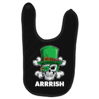 Arrrish Pirate Leprechaun Skull St Patricks Day Shamrock Baby Bibs | Artistshot