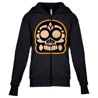 Vintage Sugar Skull Bleak Calavera Youth Zipper Hoodie | Artistshot