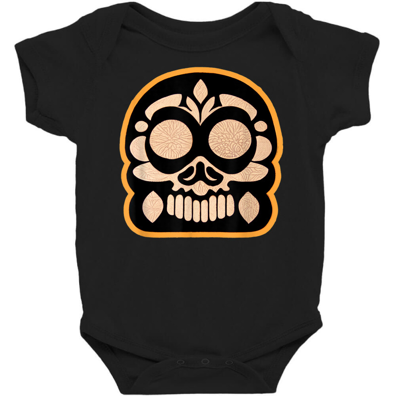 Vintage Sugar Skull Bleak Calavera Baby Bodysuit by Dapper | Artistshot