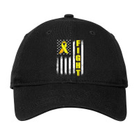 Bone Cancer Fight Sarcoma Cancer Awareness American Flag Adjustable Cap | Artistshot