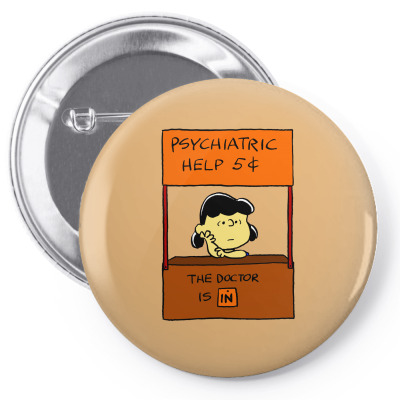 Lucy Van Pelt: The Doctor Is In Pin-back Button Designed By Pop Cultured