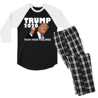 Trump 2020 Men's 3/4 Sleeve Pajama Set | Artistshot