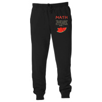 Math And Watermelons Mathematics Calculation Numbers T Shirt Unisex Jogger | Artistshot