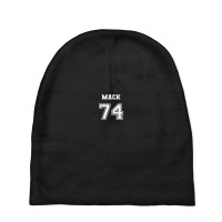 Jersey Style Mack Name Nickname 1974 74 Birthday Baby Beanies | Artistshot